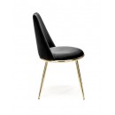 Стул HALMAR K460 черный/золотой